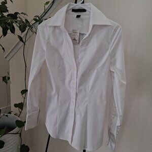 New Express Design Studio White Botton down Shirt